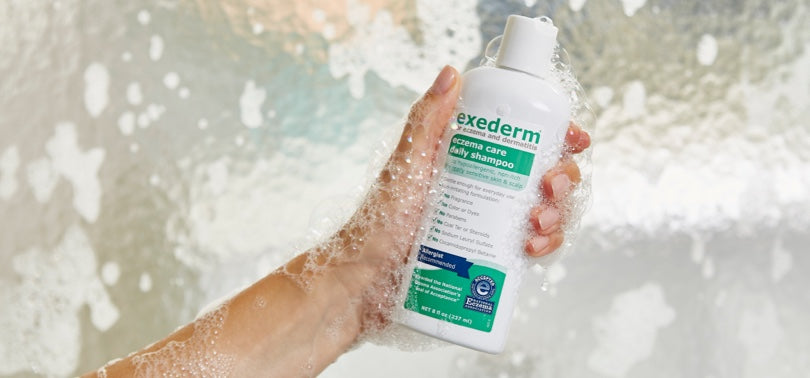 Eczema Shampoo application image