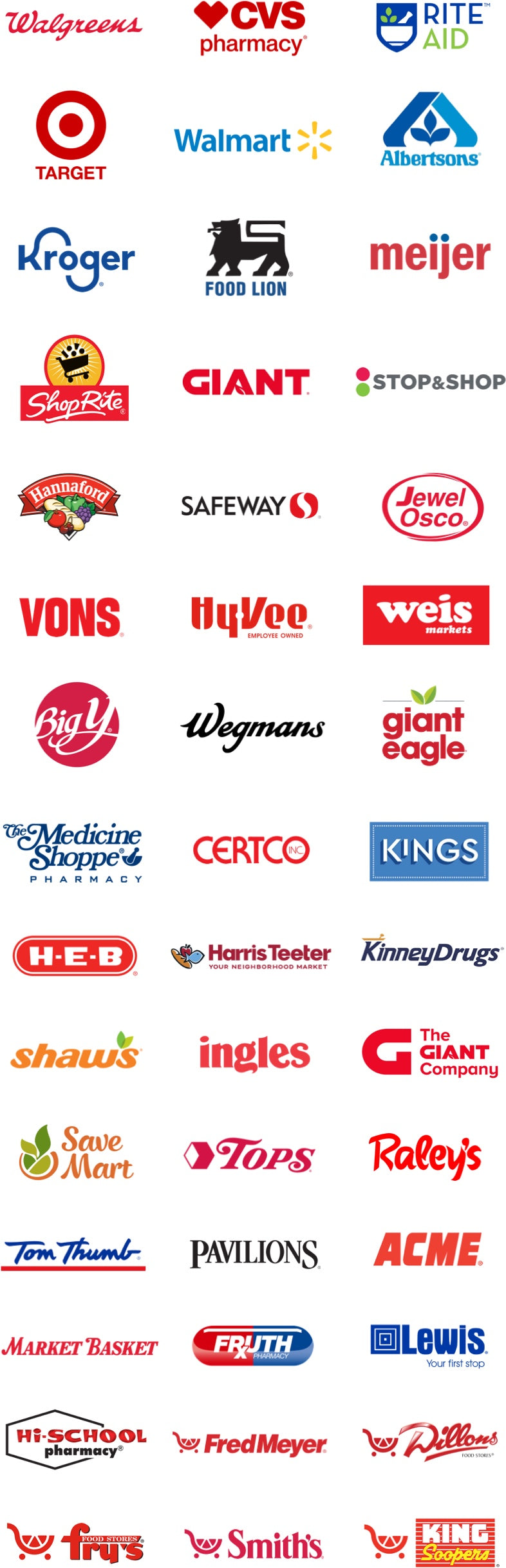 List of retailers that carry Exederm products