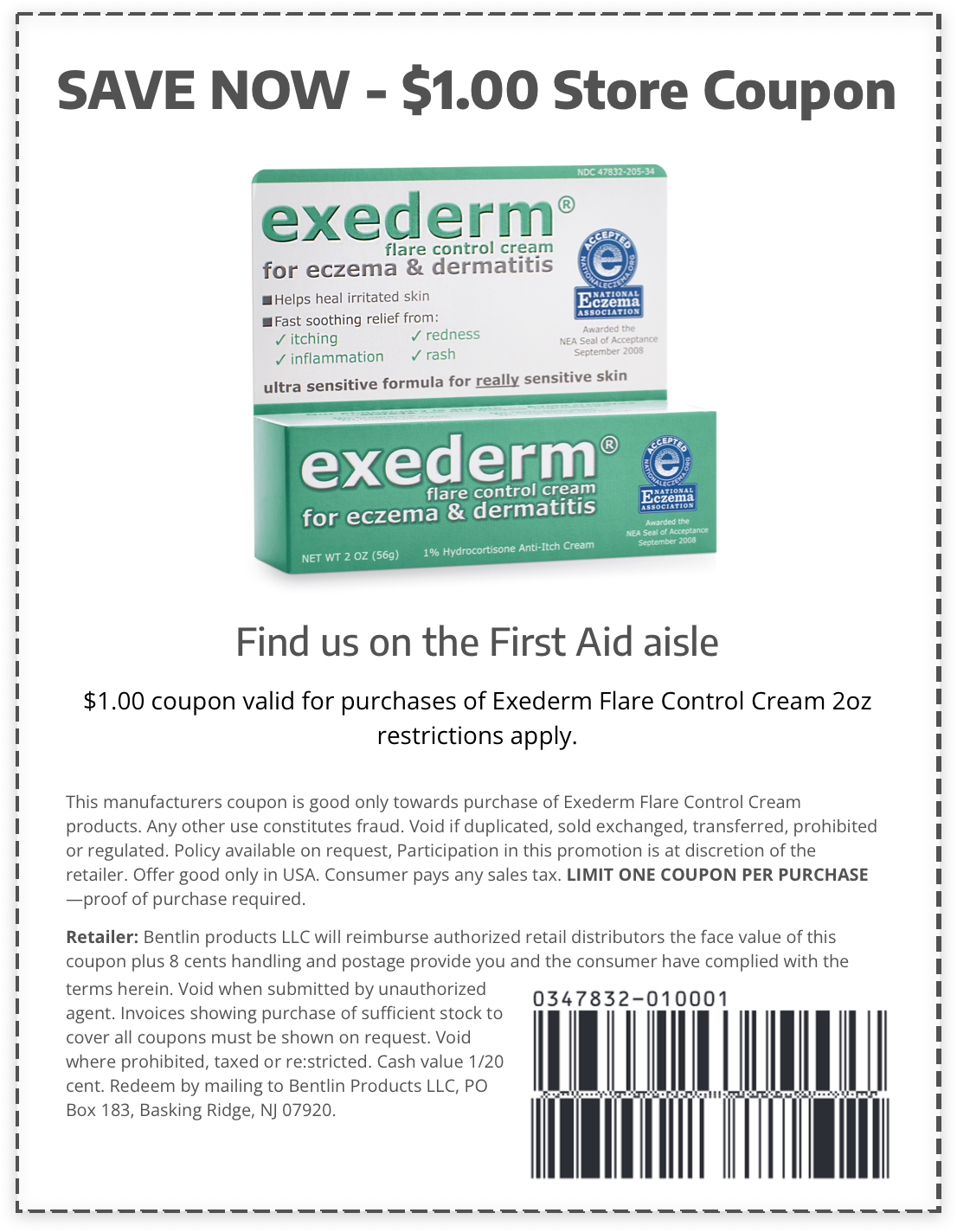 Exederm Product coupon